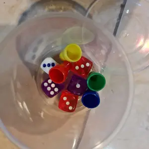 Dadu Bening Warna Transparant Dice Color Toys Pelengkap Mainan Board Game