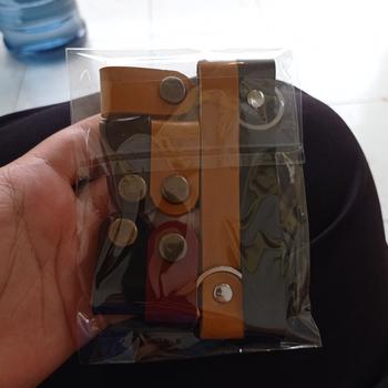 Product Review of Klip Kabel Data Kulit Sapi Asli - Kancing ATG / Bakar - Warna Hitam from Tokopedia customer review 0