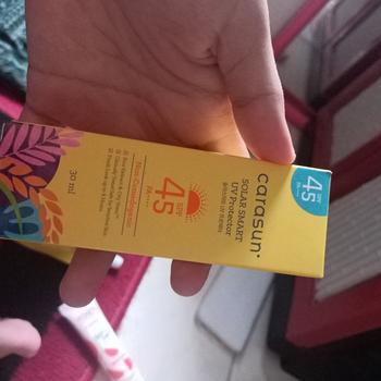 Product Review of Carasun Solar Smart UV Protector SPF45 PA++++ 30ml from Tokopedia customer review 0