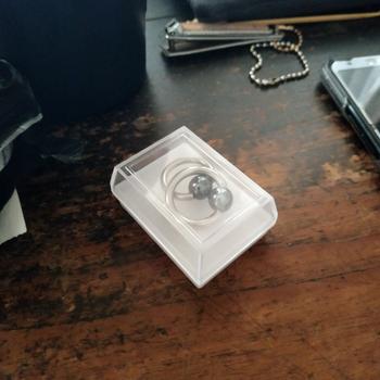 Product Review of Piercing earring anting tindik barbel jepit silver titanium. from Tokopedia customer review 2