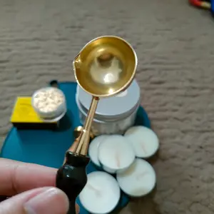 Spoon Yellow, Black, Soft Blue - Sendok peleleh sealwax candle DIY