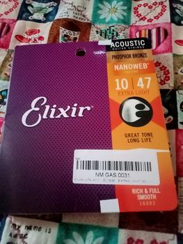 Product Review of Senar Gitar Elixir Acoustic Xtra Light 16002 10-47 Phosphor Bronze from Tokopedia customer review 0