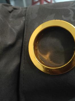 Product Review of Gorden  Curtain jendela Pintu minimalis smokering Gold polos embos coklat tua murah Tali Merah from Tokopedia customer review 2