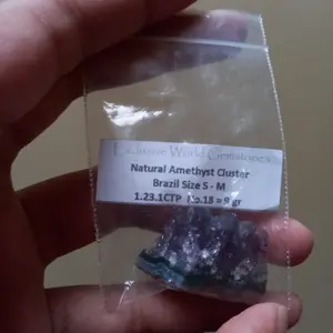 Natural Amethyst Cluster Brazil Size S - M ( A.1.23.1CTP )