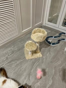Product Review of MAINAN GARUKAN KUCING 3TIANG GARUKAN CAT TREE CONDO from Tokopedia customer review 0