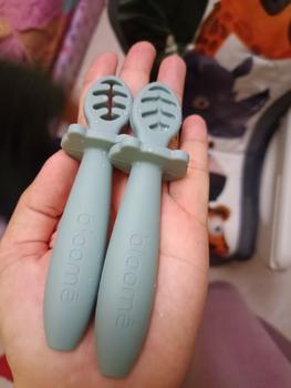 Product Review of BLOOME Baby Palm Grip Training Utensils - Stage 1 Silicone Dip Spoon from Tokopedia customer review 0