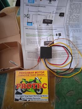 Product Review of key touch kunci rahasia alarm pengaman motor sensor sentuh jari PROTEC from Tokopedia customer review 0