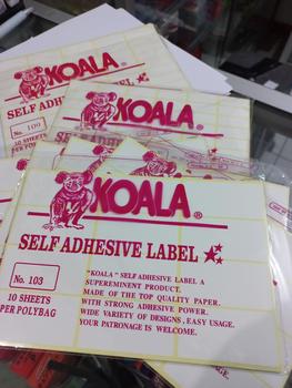 Product Review of Kertas Sticker Label Koala 103 & 121 - 121 from Tokopedia customer review 0