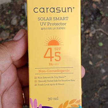 Product Review of Carasun Solar Smart UV Protector SPF45 PA++++ 30ml from Tokopedia customer review 0