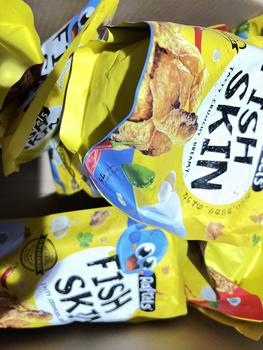 Product Review of Keripik Kulit Ikan / Fish Skin Rasa Spicy Raftels 75gr Halal from Tokopedia customer review 0