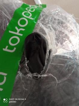 Product Review of BEANBAG WATERPROFF Triangle Size Large Plus ISI | bean bag waterproof sofa from Tokopedia customer review 1