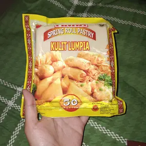 Finna SPRING ROLL PASTRY 200gr ORIGINAL 125mm x 125mm 50 lembar / Kulit Lumpia Halal Frozen