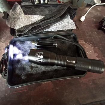 Product Review of TaffLED PAKET Senter LED Rechargeable Aluminium CREE XM-P50 8000L from Tokopedia customer review 1