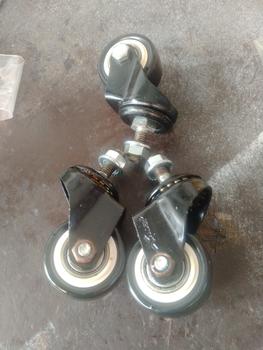 Product Review of Roda Rak / etalase / lemari / 1,5" pu black ( putar ) from Tokopedia customer review 0