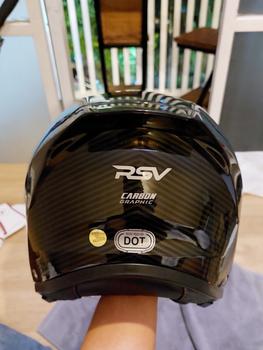 Product Review of HELM Half Face RSV NEW WINDTAIL CARBON GLOSSY  Motorcycle from Tokopedia customer review 0