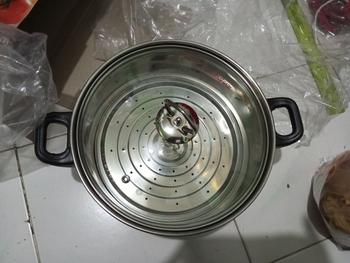 Product Review of Sauce Pot Rosh 26 cm Panci Steamer Sarangan Kukus Kukusan Langseng Ori from Tokopedia customer review 0