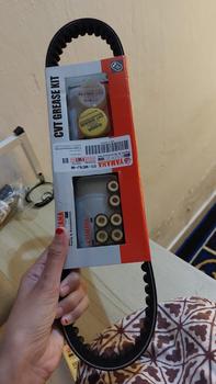 Product Review of vanbelt yamaha mio sporty/vbelt mio soul/vbelt fino karbu plus roller from Tokopedia customer review 0