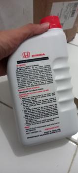 Product Review of Air Cairan Pendingin BIRU HONDA Radiator Coolant TYPE 2 Biru Genuine original baru 1 botol 1 liter Made In Thailand car from Tokopedia customer review 2