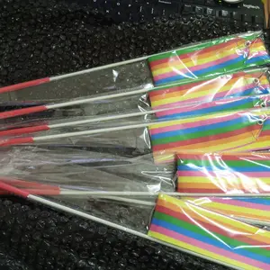4m Ballet Ribbon Multi-Color Streamer Twirling Baton Rod Wand