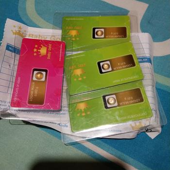 Product Review of Logam Mulia BABY GOLD Emas Mini 0.002 gram from Tokopedia customer review 0