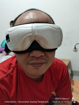Product Review of Premium Eye Care Massager Alat Pijat Mata Alat Terapi Mata bluetooth from Tokopedia customer review 1