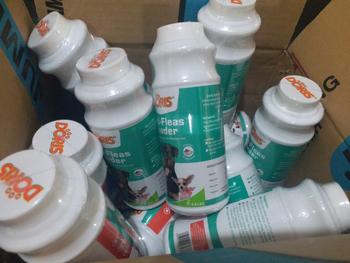 Product Review of DORIS Bedak Basmi Kutu dan Perawatan Kulit Anjing Dog Flea and Tick from Tokopedia customer review 0