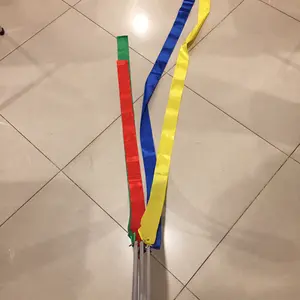 4M Twirling Pita Tamborin Gereja Set Lengkap Stick 40 cm Aluminium untuk Anak dan Dewasa