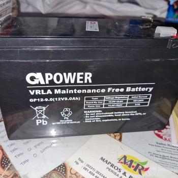 Product Review of Aki UPS Gpower 12V 9AH Baterai UPS Battery Aki Kering Batere UPS VRLA from Tokopedia customer review 0