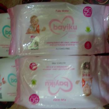 Product Review of [ PAKET 6 PCS ] TISSUE BASAH WETKINS BABY PINK DAN BLUE 50 SHEET 50 LEMBAR from Tokopedia customer review 3