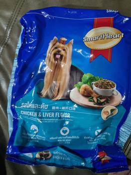 Product Review of SmartHeart Makanan Anjing Kering Dry Dog Food Small Breed Chicken & Liver Flavor 1.3 Kg from Tokopedia customer review 0