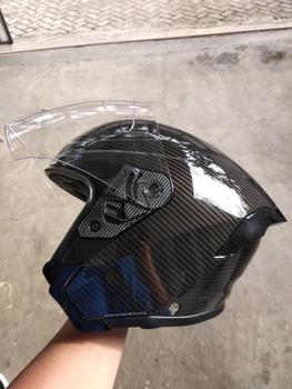Product Review of HELM Half Face RSV NEW WINDTAIL CARBON GLOSSY  Motorcycle from Tokopedia customer review 2