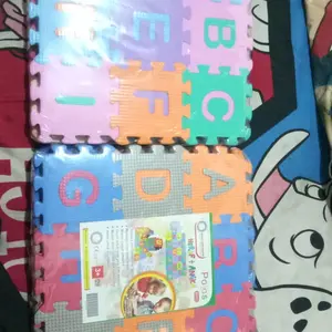 Matras Abjad Mini 8x8 isi 36pcs Tebal 1 Cm  / Alas Lantai / Playmat / Tikar / Karpet / Alas Bermain anak/ puzzle lantai / playmate