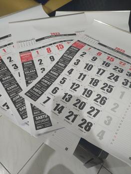 Product Review of PROMO KALENDER DINDING 38 CM x 54 CM TERMURAH EDISI TERBARU from Tokopedia customer review 0