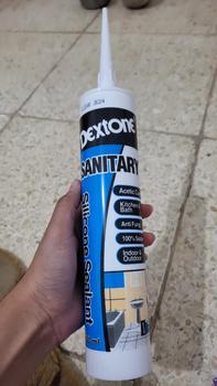 Product Review of SILICONE SEALANT DEXTONE SANITARY ANTI JAMUR (ACETIC) / LEM SEALANT KHUSUS AREA BASAH from Tokopedia customer review 0