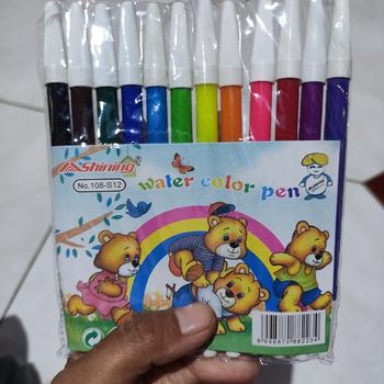 Product Review of Shining Spidol  Water Color Pen (108-S12) Mewarnai from Tokopedia customer review 0