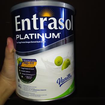 Product Review of ENTRASOL PLATINUM VANILLA 800 G from Tokopedia customer review 1