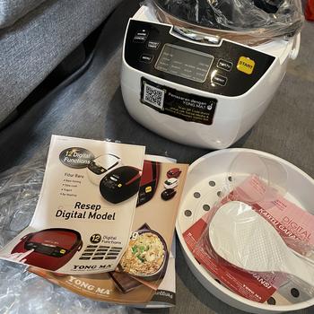 Product Review of YONG MA Digital Rice Cooker 2 L YMC 801R/SMC 8017 Putih from Tokopedia customer review 1