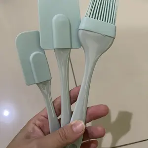 Spatula set silicone isi 3 pcs/Alat baking 1 set isi 3 pcs/ Peralatan backing bahan Silikon