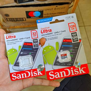 Product Review of Micro SD 128GB Sandisk Ultra A1 UHS-I up to 120Mb/s - Garansi Resmi from Tokopedia customer review 0