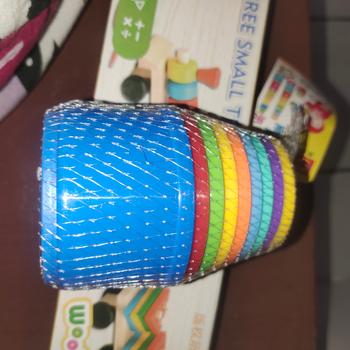 Product Review of Stacking Cup Tower Susun Mainan Stimulasi Bayi Pintar from Tokopedia customer review 0