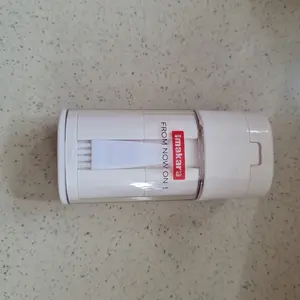 [CAP ANGSA] Imakara Japan Pill Box 4in1 Viral | Kotak Obat Travel + Pill Cutter + Pill Crusher + Gelas Air | Blade stainless potong rapi 0.25-0.9in | Kompartemen besar + sikat pembersih | 9.5x4.3cm 75g