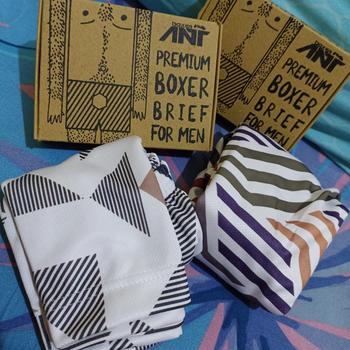 Product Review of **FREE BOX** Boxer motif Tri Geometri Geo01 from Tokopedia customer review 0