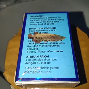 HOBIE FISHES ASLI ORIGINAL - MULTIVITAMIN PENAMBAH NAFSU MAKAN IKAN OBAT VITAMIN ARWANA PIL HOBIES