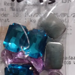 Kristal Cangkang Kotak AQUAMARINE