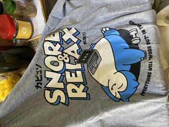 Product Review of Baju Kaos Anime Pokemon - Kuruu Snore and Relax Tee from Tokopedia customer review 0