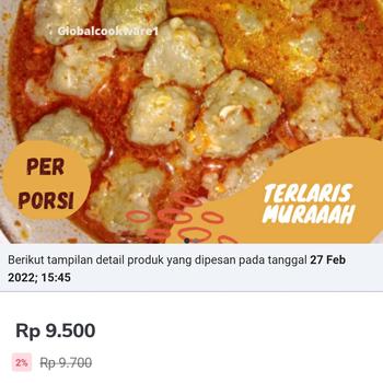 Product Review of BASO ACI TULANG RANGU BANDUNG from Tokopedia customer review 0