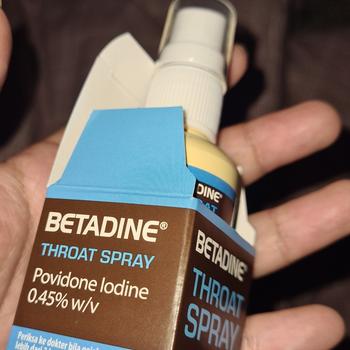 Product Review of BETADINE SORE THROAT SPRAY 50 ML OBAT SEMPROT MULUT from Tokopedia customer review 0