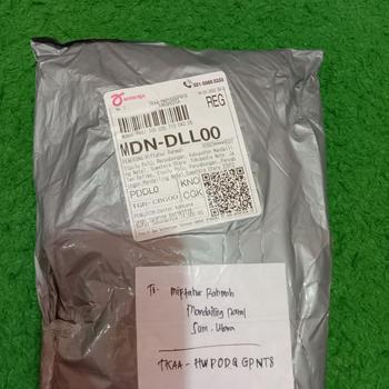 Product Review of Daster 19 pendek lengan 3/4 kencana ungu original lebel biru from Tokopedia customer review 1