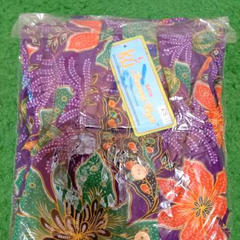 Product Review of Daster 19 pendek lengan 3/4 kencana ungu original lebel biru from Tokopedia customer review 0