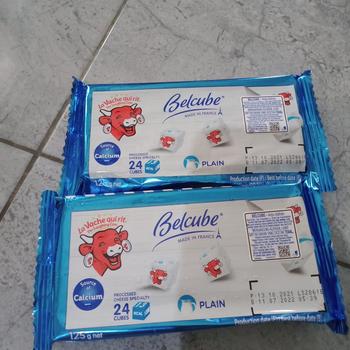 Product Review of Keju Belcube Cheese Spread 125 gr - Belcube Keju Bayi MPASI 24 kotak from Tokopedia customer review 1